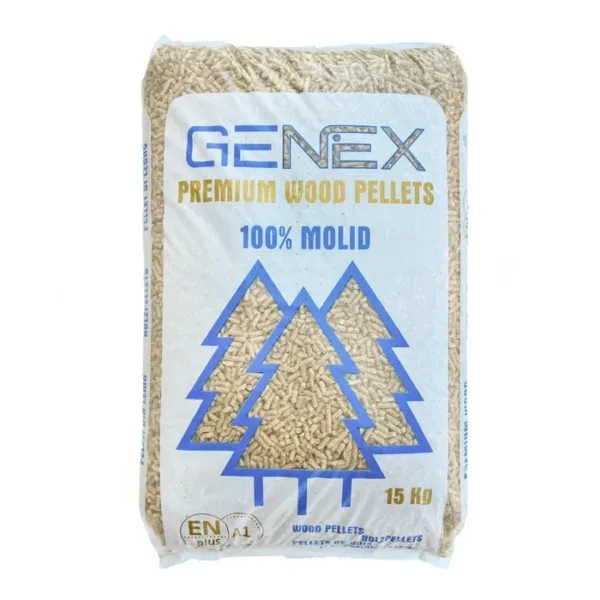Peleti Genex clasa ENplus A1 65 saci a câte 15 kg